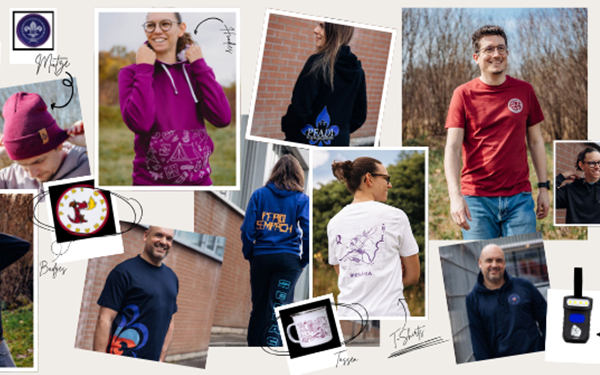 Le merchandise des vrais moments de camp