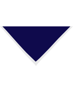 Foulard marine bord blanc 2 cm