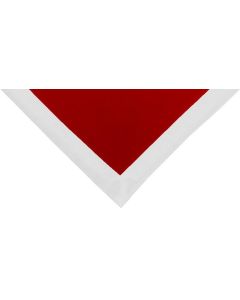 Halstuch rot Rand weiss 2 cm