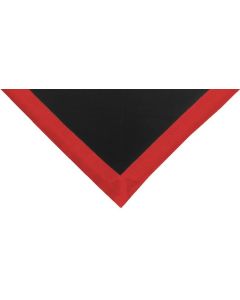 Halstuch schwarz Rand rot 2 cm