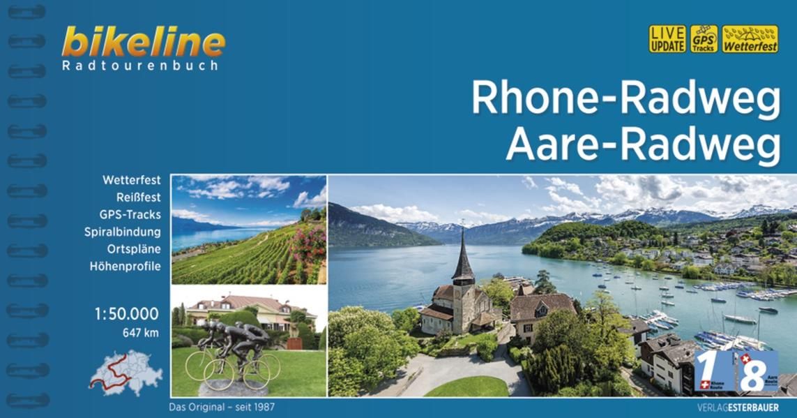 Rhone-Radweg Aare-Radweg Bikeline-Veloführer bei