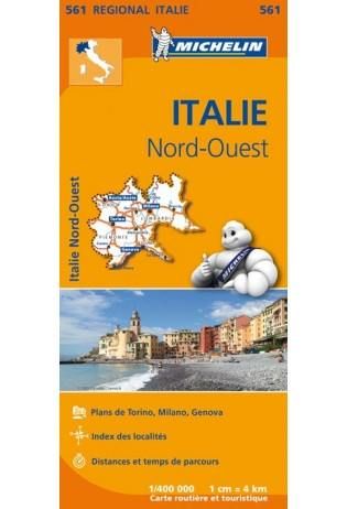 Carte Michelin N°561 Régional Italie - Aosta, Piemonte - 2004/2 - Bel état