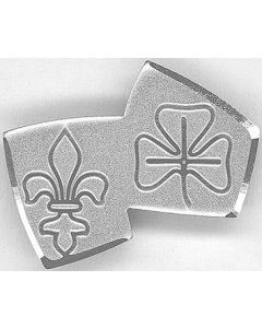Abzeichen: PBS Pin, silber