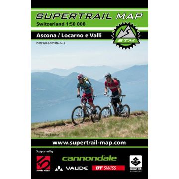 Bikekarte Supertrail Map Ascona/Locarno e Valli