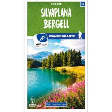 Carte pédestre 46 Silvaplana Bergell 1:40 000 / Kümmerly + Frey