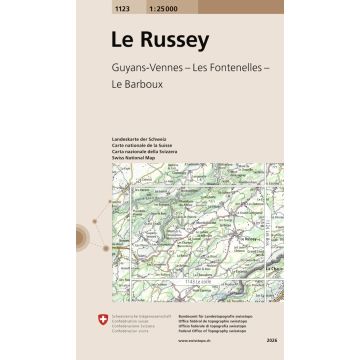 1123 Le Russey 1:25 000 / Swisstopo