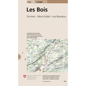 1124 Les Bois 1:25 000 / Swisstopo