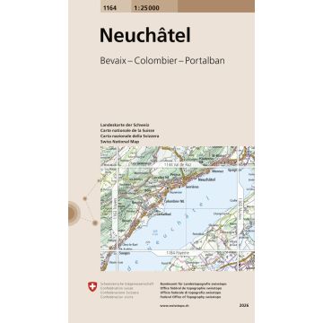 1164 Neuchâtel 1:25 000 / Swisstopo