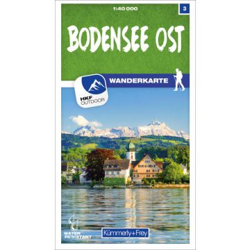Carte pédestre 3 Bodensee Ost 1:40 000 / Kümmerly + Frey