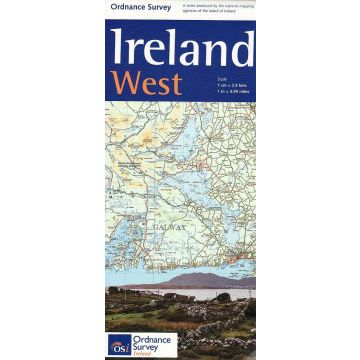 Carte routière Ireland West 1:250 000 / Ordnance Survey