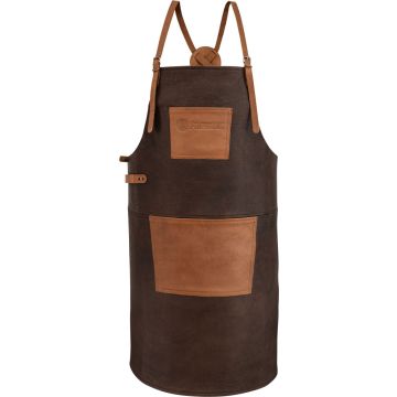 Tablier en cuir de buffle avec sangle de cou