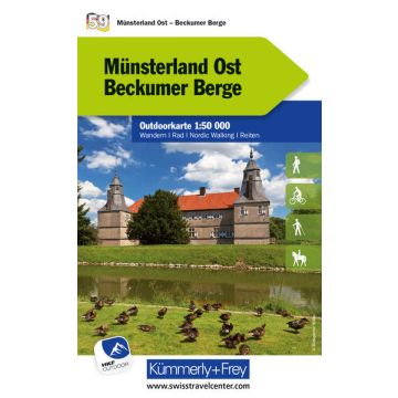 Carte de randonnée Münsterland Ost 1:50 000 / Kümmerly & Frey Outdoorkarte 59 