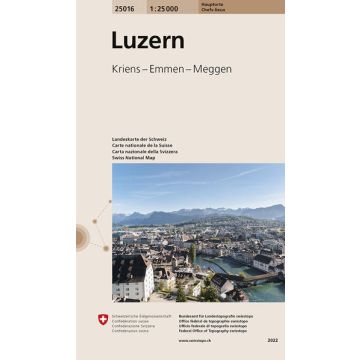 25016 Luzern 1:25 000 / Swisstopo (Chefs-Lieux)