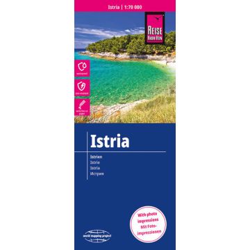 Carte routière Istrie 1:70 000 / Reise Know-How
