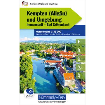 Carte de randonnée Kempten & Umgebung 1:35 000 / Kümmerly & Frey Outdoorkarte 46 
