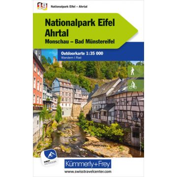 Carte de randonnée Nationalpark Eifel 1:35 000 / Kümmerly & Frey Outdoorkarte 19 