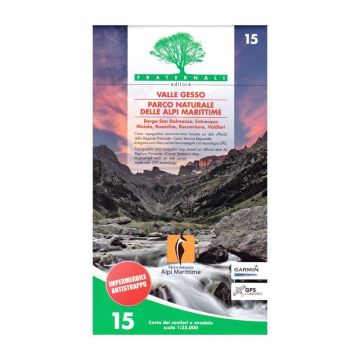 Carte de randonnée Valle Gesso, Parco Naturale delle Alpe Marittime 1:25 000  / Fraternali  Nr.15