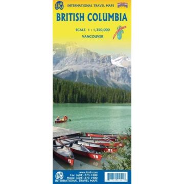 Carte routière British Columbia 1:1 350 000 / ITMB