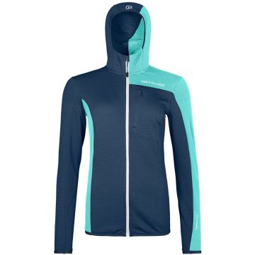 Veste micro fleece Light Grid Hooded femme