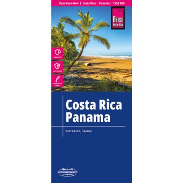 Carte routière Costa Rica Panama 1:550 000 / Reise Know How