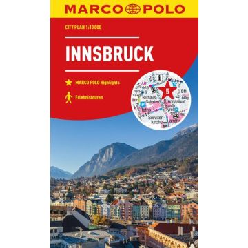 Plan de ville Innsbruck 1:12 000 / Marco Polo City Map