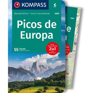 Wanderführer Picos de Europa mit Wanderkarte / Kompass