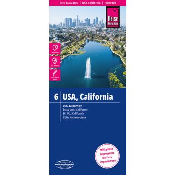 Carte routière Californie 1:850 000 / Reise Know-How