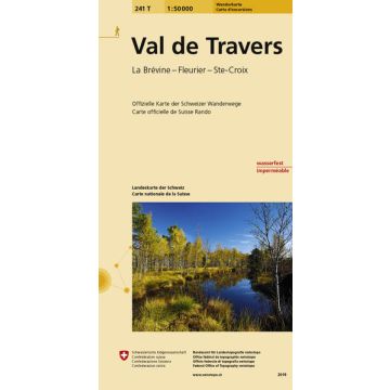 241 T Val de Travers Carte d'excursions 1:50 000