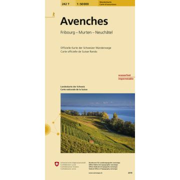 242 T Avenches Carte d'excursions 1:50 000 