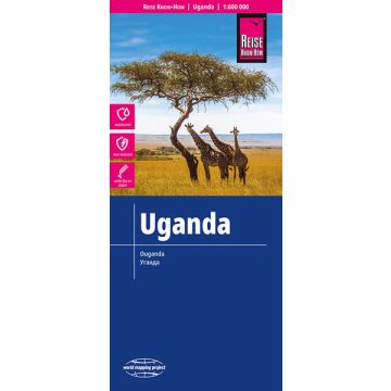 Carte routière Ouganda 1: 600 000 / Reise Know-How
