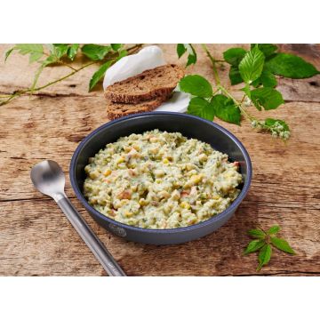 Plat précuit Poulet à la crème, riz et légumes