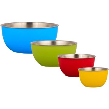 Schüssel-Set 4 Stück aus Edelstahl