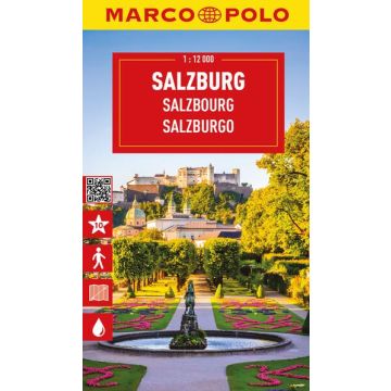 Plan de ville Salzbourg 1:15 000 / Marco Polo City Map