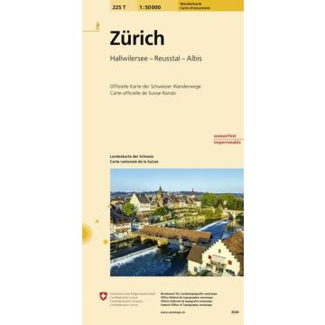 225 T Zürich Carte d'excursions 1:50 000