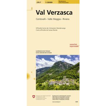 276 T Val Verzasca Carte d'excursions 1:50 000
