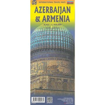 Carte routière Armenia & Azerbaijan 1:430 000 / ITMB
