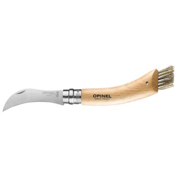 Couteau à champignon manche en bois de hêtre