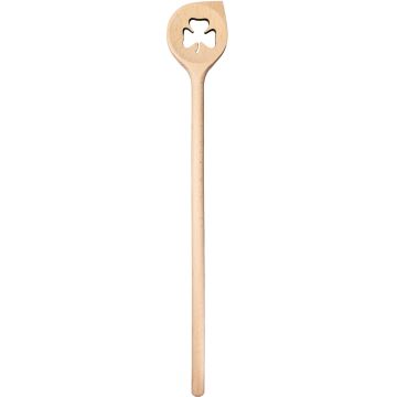Cuillère de cuisine en bois avec trèfle scout, 40cm