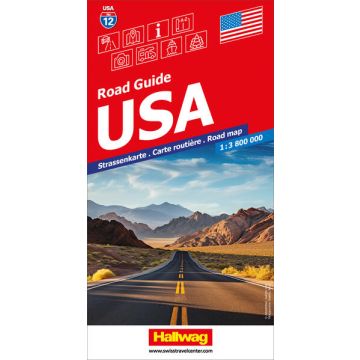 Carte routière USA 1:3 800 000 / Hallwag