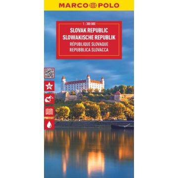 Carte routière République Slovaque 1:300 000 / Marco Polo