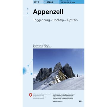 227 S Appenzell Carte de randonnée à ski 1:50 000