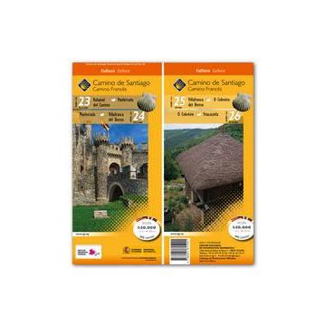 Jakobsweg Spanien: Rabanal del Camino - Triacastela 1:50 000 CNIG