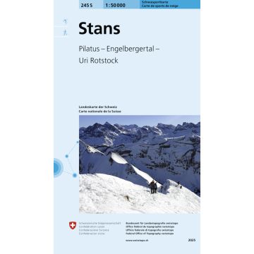 245 S Stans Carte de randonnée à ski 1:50 000