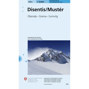 256 S Disentis / Muster Carte de randonnée à ski 1:50 000