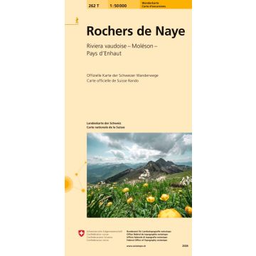 262 T Rochers de Naye Carte d'excursions 1:50 000