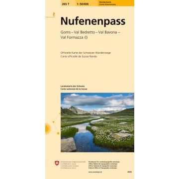 265 T Nufenenpass Carte d'excursions 1:50 000 