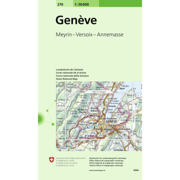 270 Genève 1:50 000 / Swisstopo
