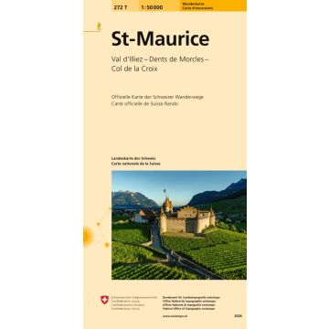 272 T St-Maurice Carte d'excursions 1:50 000