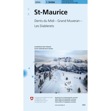 272 S St. Maurice Carte de randonnée à ski 1:50 000