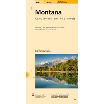 273 T Montana Carte d'excursions 1:50 000